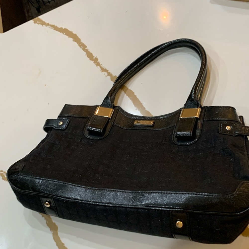Kate Spade Black Textured Satchel